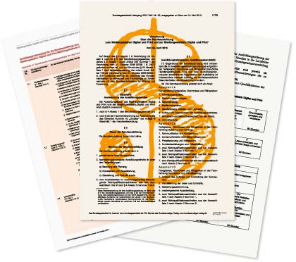 Schmuckbild Verordnung Mediengestalter