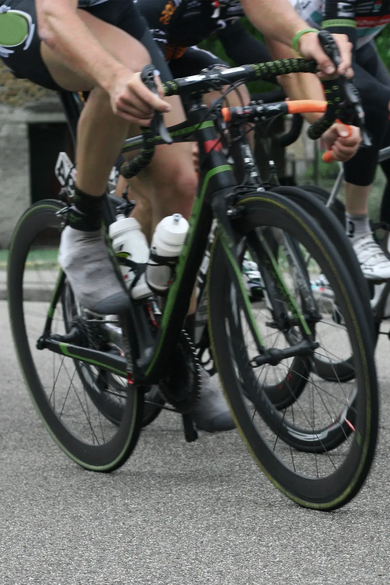 Fahrradfahrer im Rennen